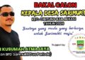 “Bakal calon Kepala Desa Sarimukti, Rd. Ali Kusumah Atmajaya, Figur baru untuk Desa Sarimukti Kecamatan Cibitung Kabupaten Bekasi yang lebih sejahtera dan maju.”